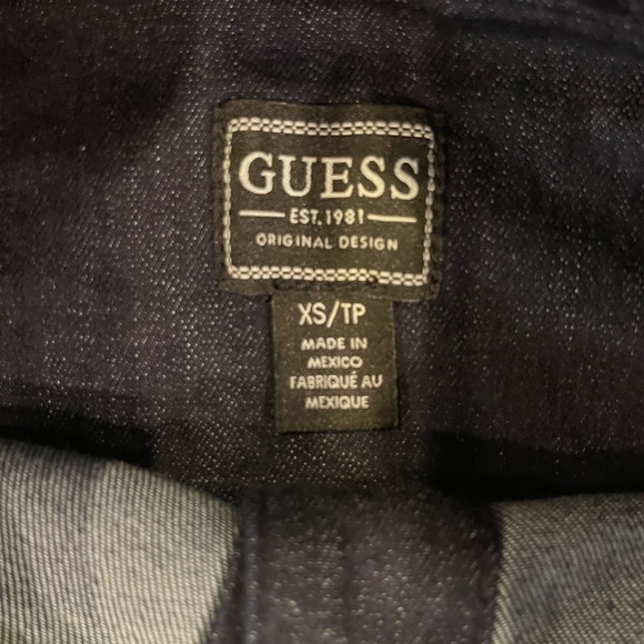 NEW! Guess Denim Peplum Jacket Size XS NWT! - Picture 8 of 9